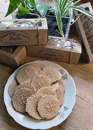 Česnekové pohankové oplatky